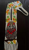 Handmade owl beaded necklace