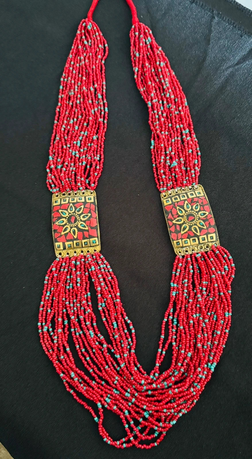 Boho beaded necklace – view 3