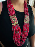 Boho beaded necklace