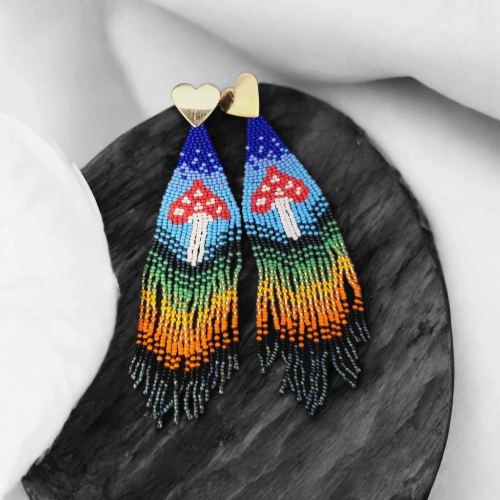 Handmade Mushroom Earrings – view 2