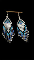 Handcrafted Beaded Fringe Earrings