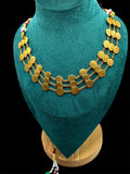 Vintage Gold-Tone Coin Necklace - 3-Tier Choker with Adjustable Dori