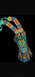 Handmade Beaded Skull Necklace