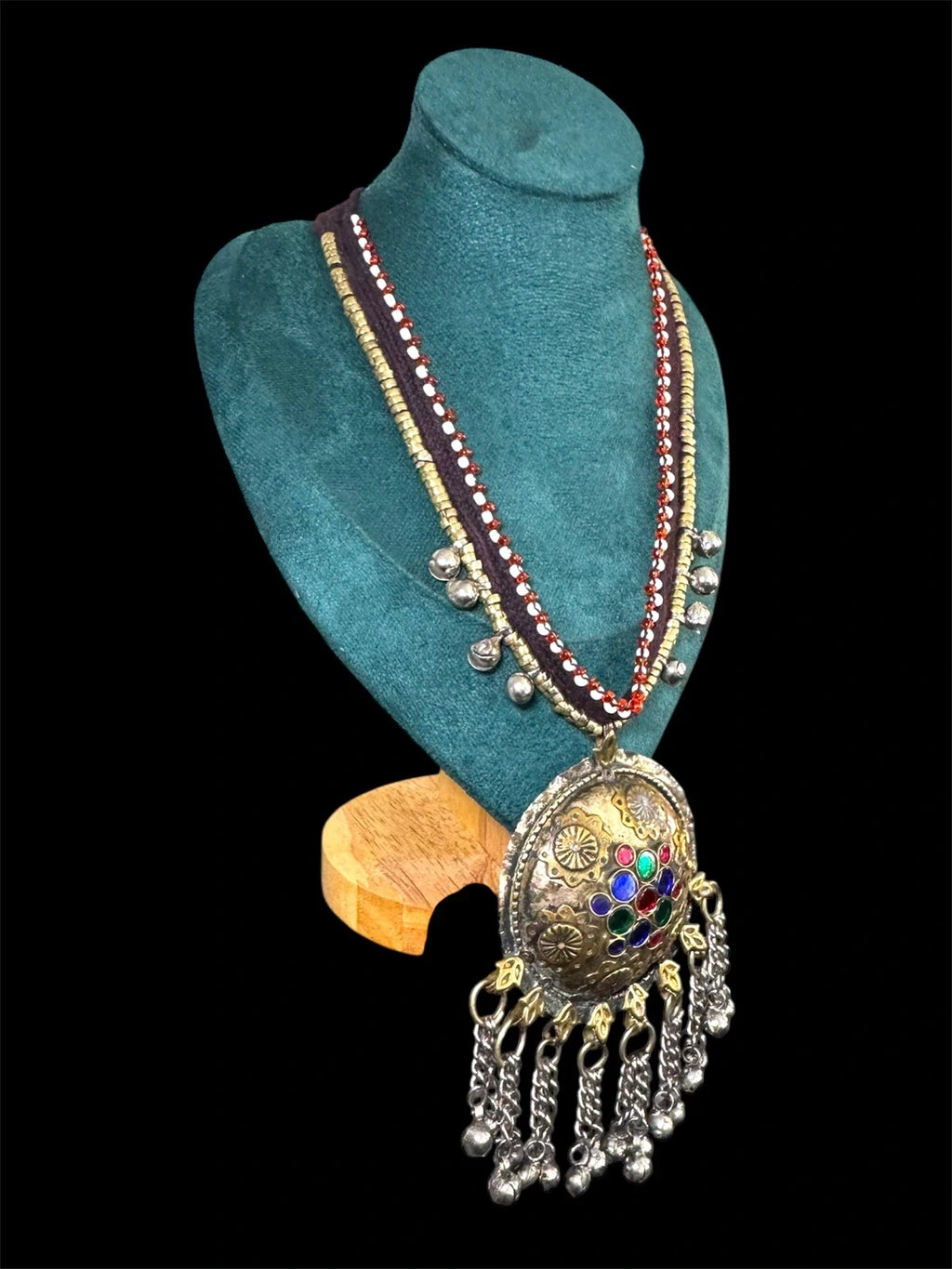 Bohemian Tribal Statement Necklace – view 3
