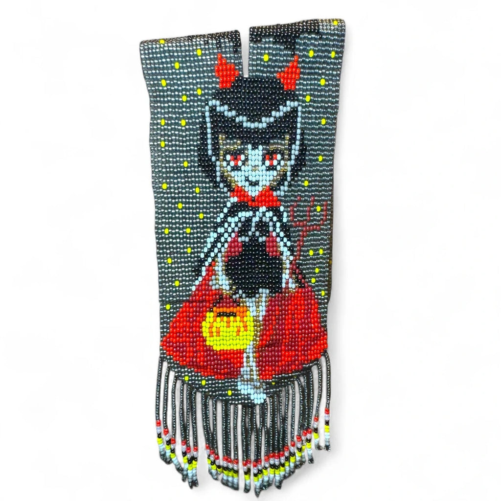 Handmade Beaded Halloween Necklace – view 3