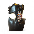 Handmade Beaded Owl Earrings