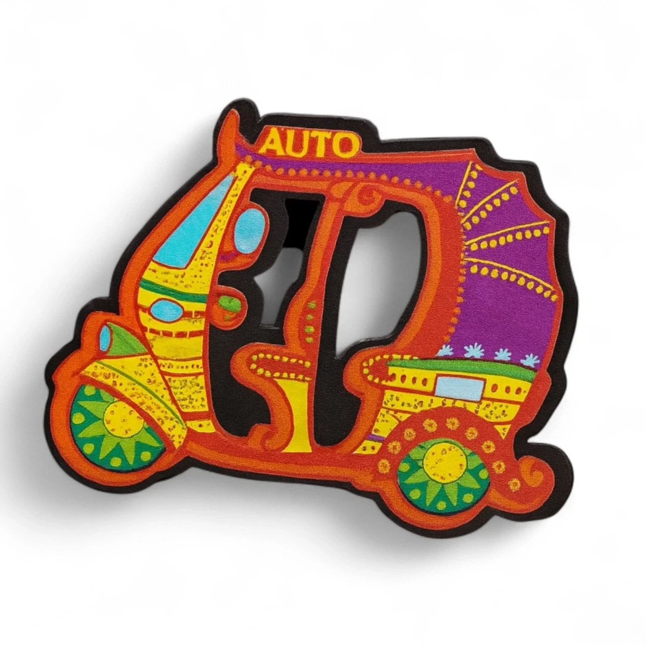 Handmade Auto Rickshaw Magnet -Indian Look