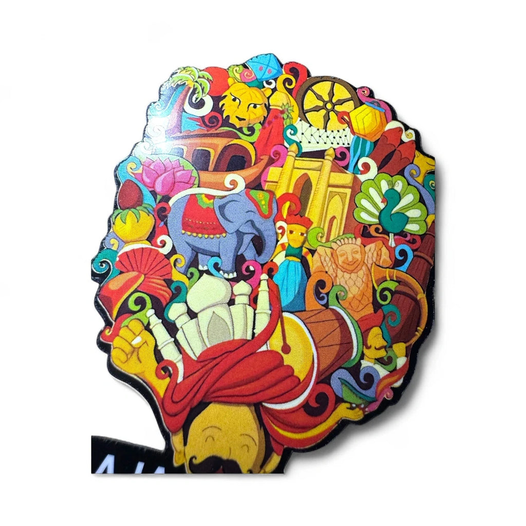 Colorful Rajasthan Fridge Magnet – view 3