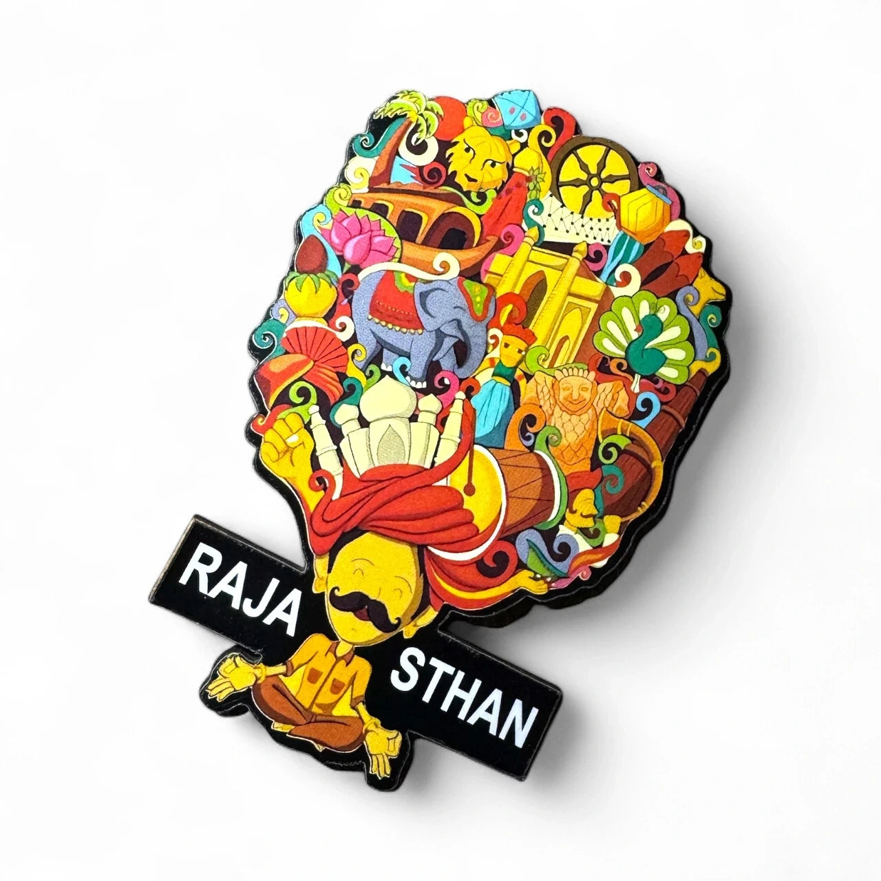 Colorful Rajasthan Fridge Magnet – view 2