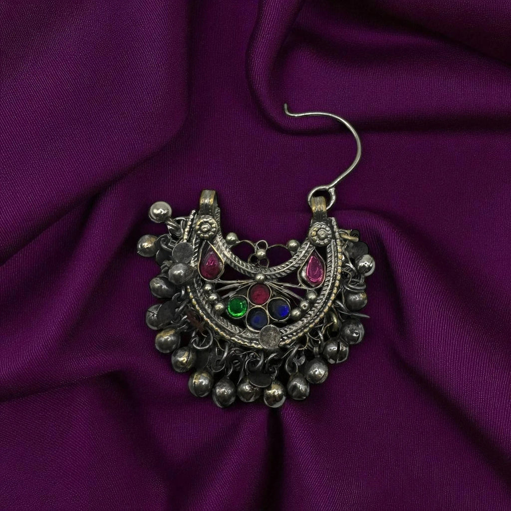 Vintage chandbali earrings -From Afganistan – view 2