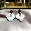Vintage Geometric Silver Statement Earrings