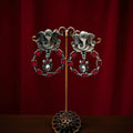 Ganesha Earring with Red Stones
