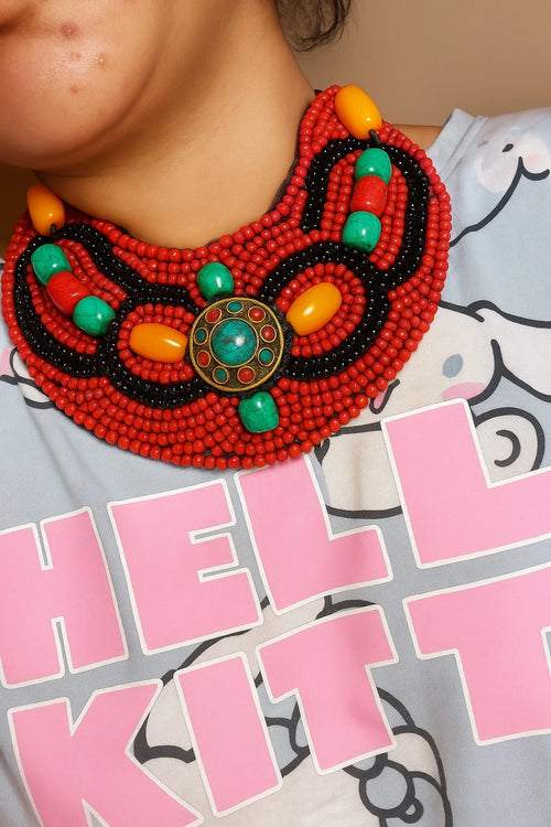 Adjustable Vintage-Style Nepalese Necklace – view 2
