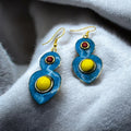 Handmade Boho Enamel Earrings
