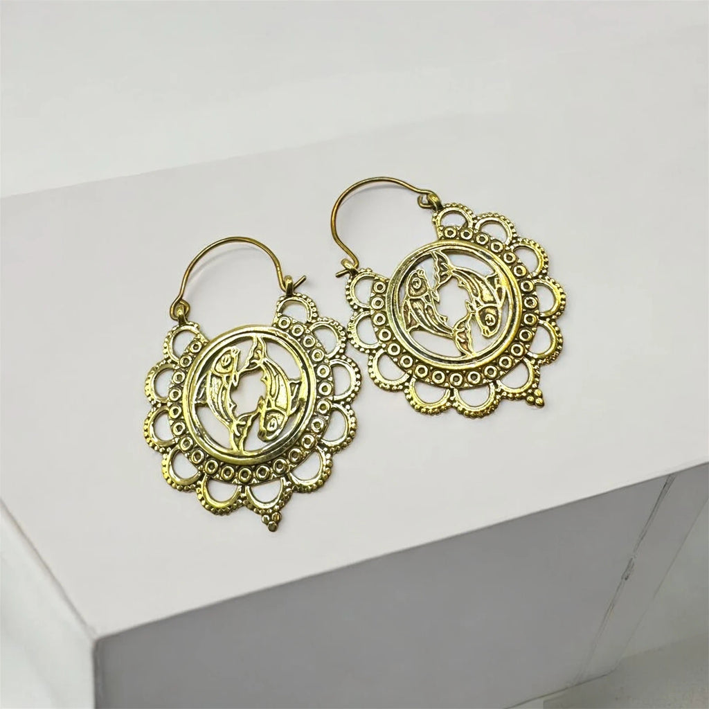 Boho Mandala Earrings – view 2