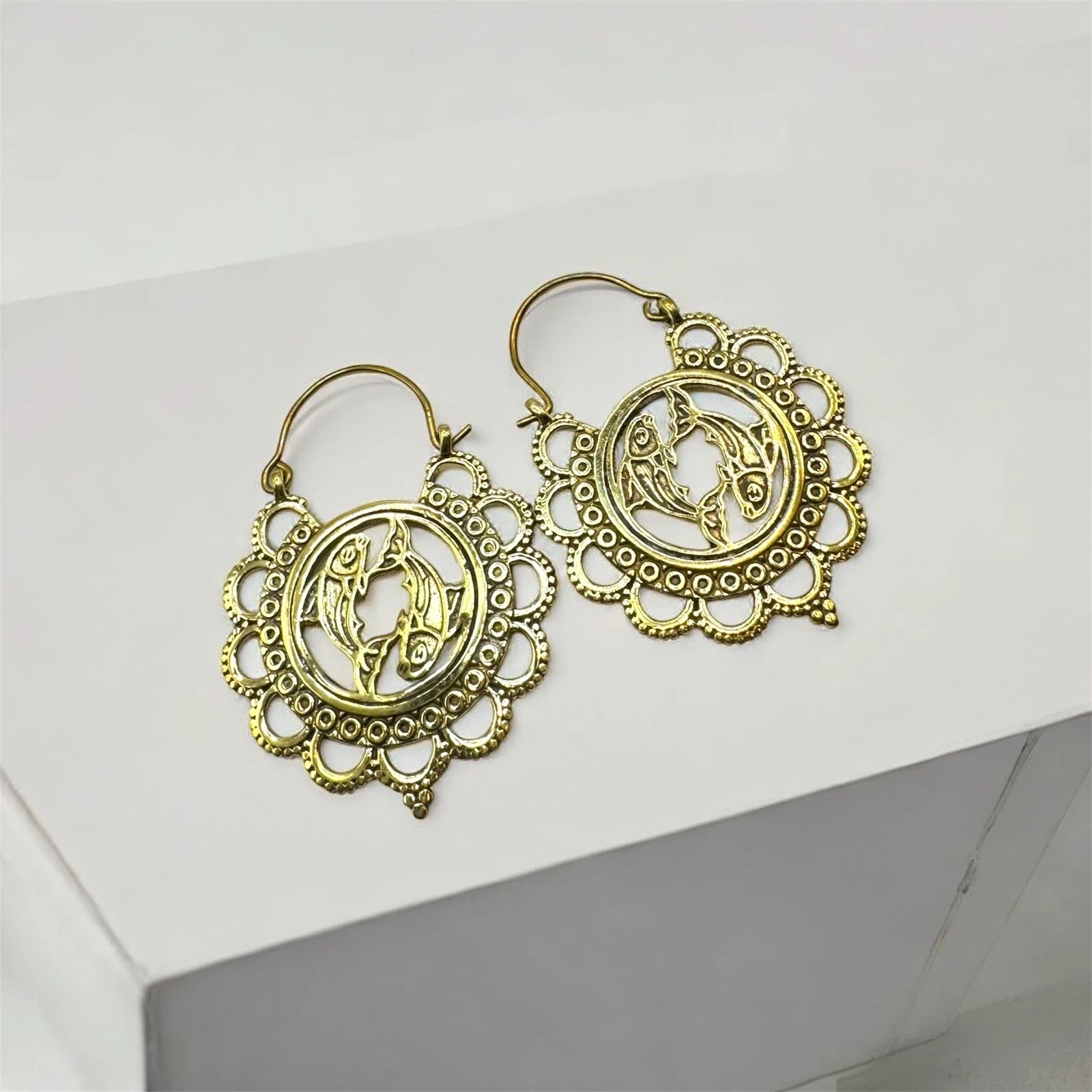 Boho Mandala Earrings – view 2