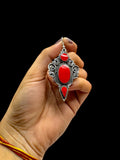 Vintage Boho Red Stone Earring