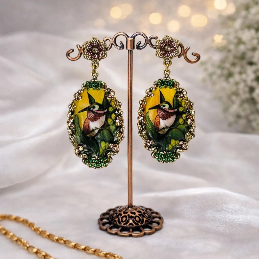 Hummingbird Statement Drop Earring – view 3
