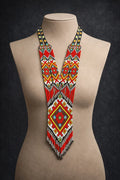 Handmade Geometric Beaded Necklace