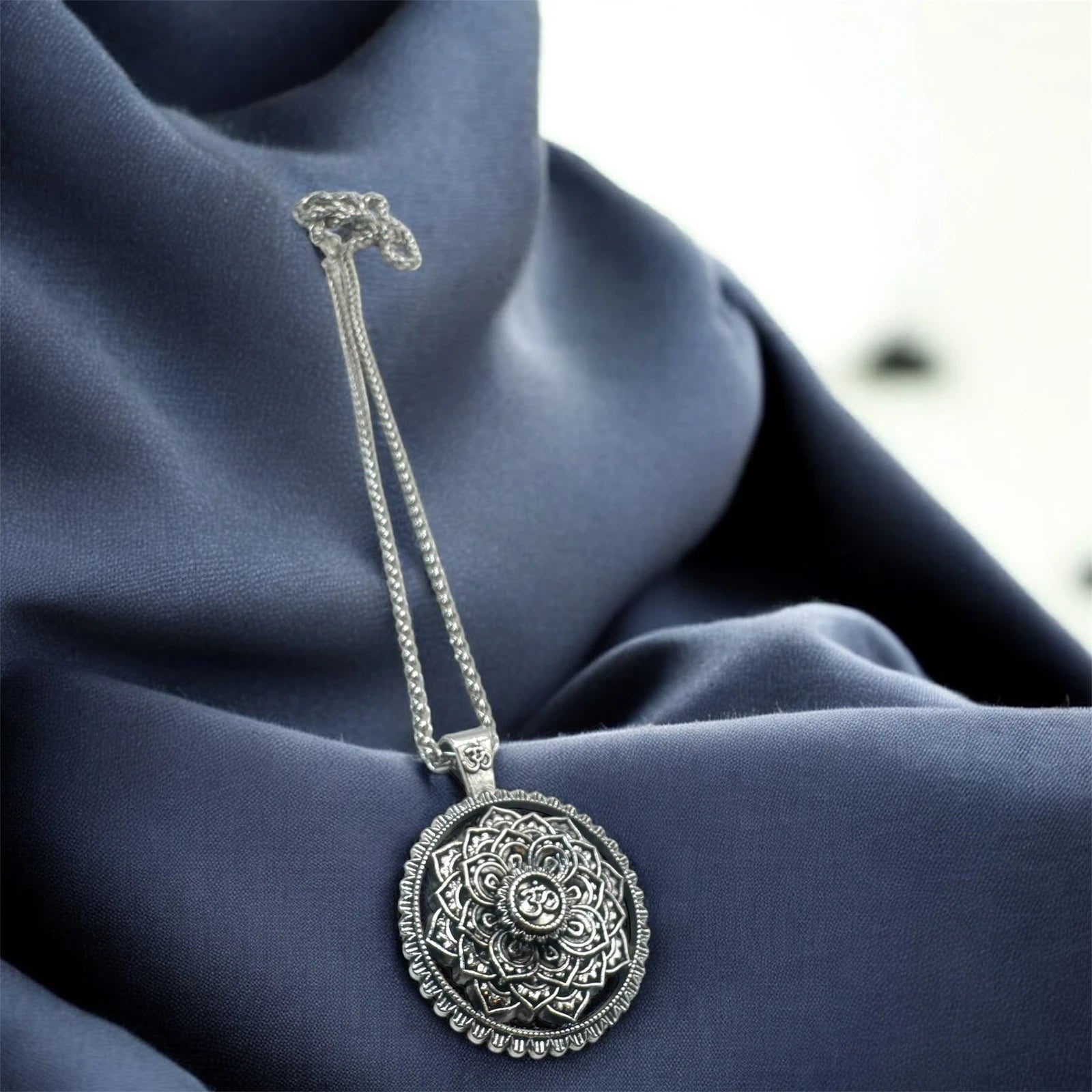Mandala Om Pendant Necklace – view 2