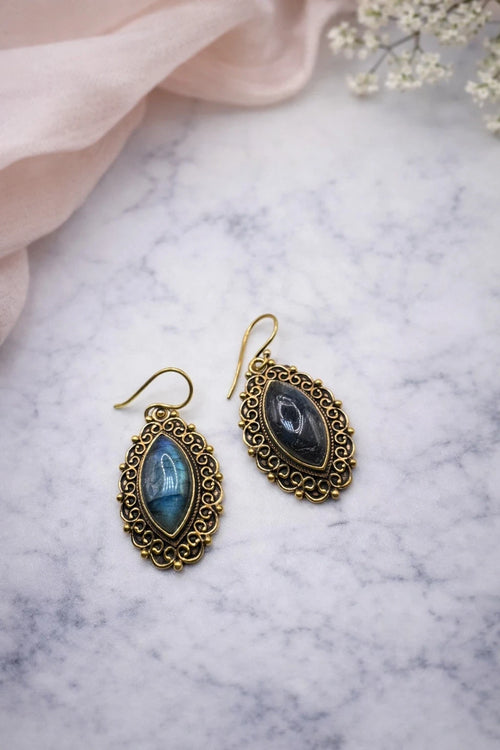 Boho Labradorite Earrings