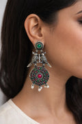 Bird Motif Statement Earrings