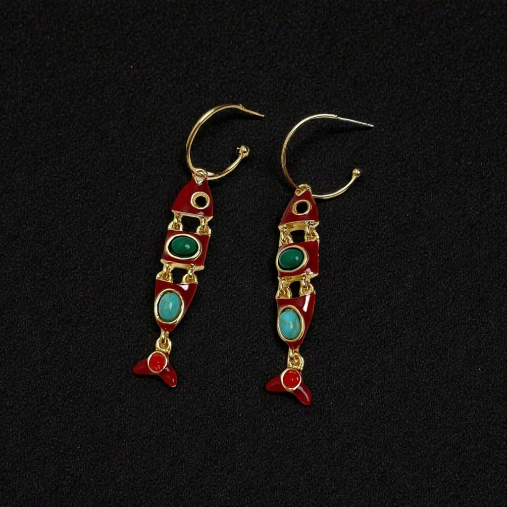 Fish Shape Pattern Earring