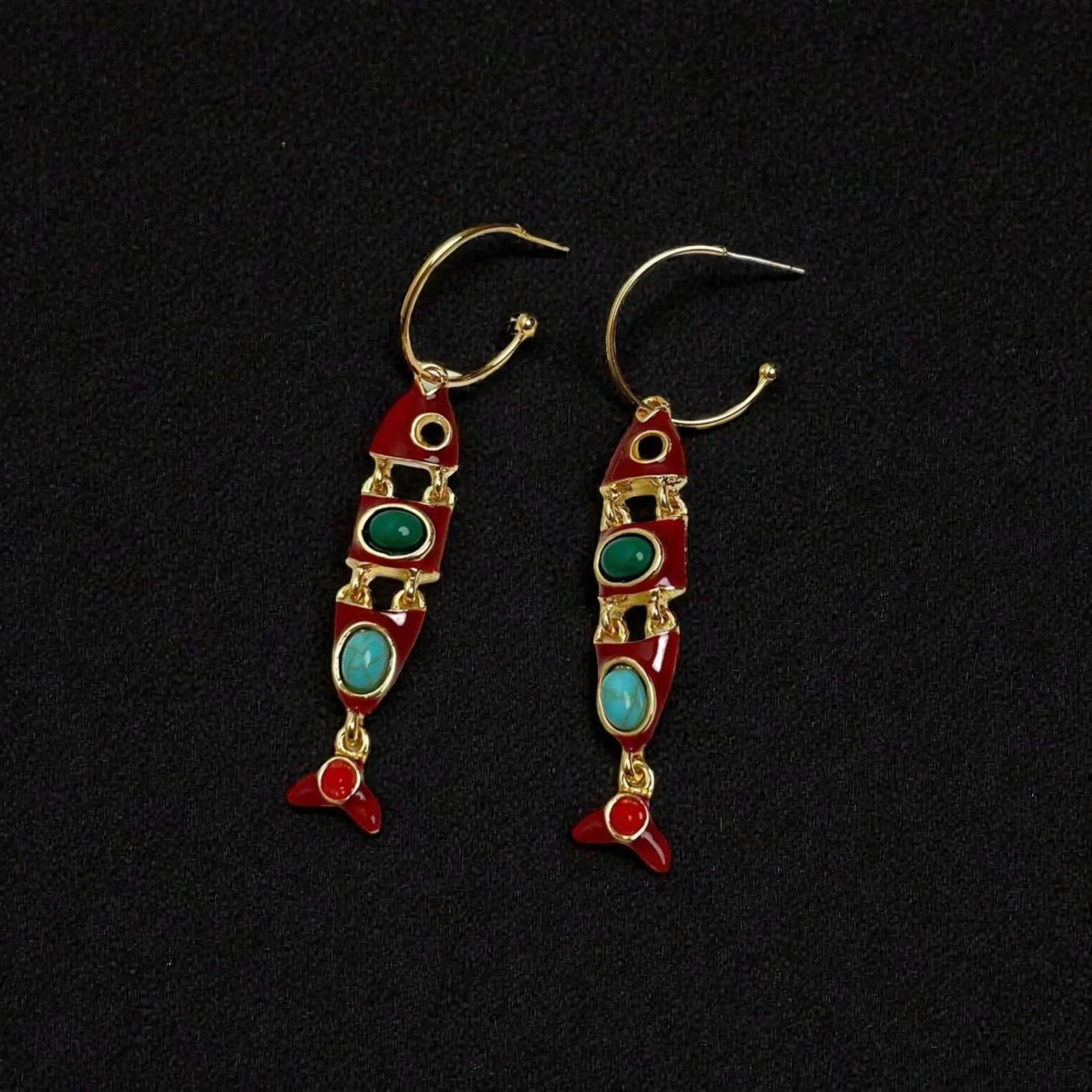 Fish Shape Pattern Earring