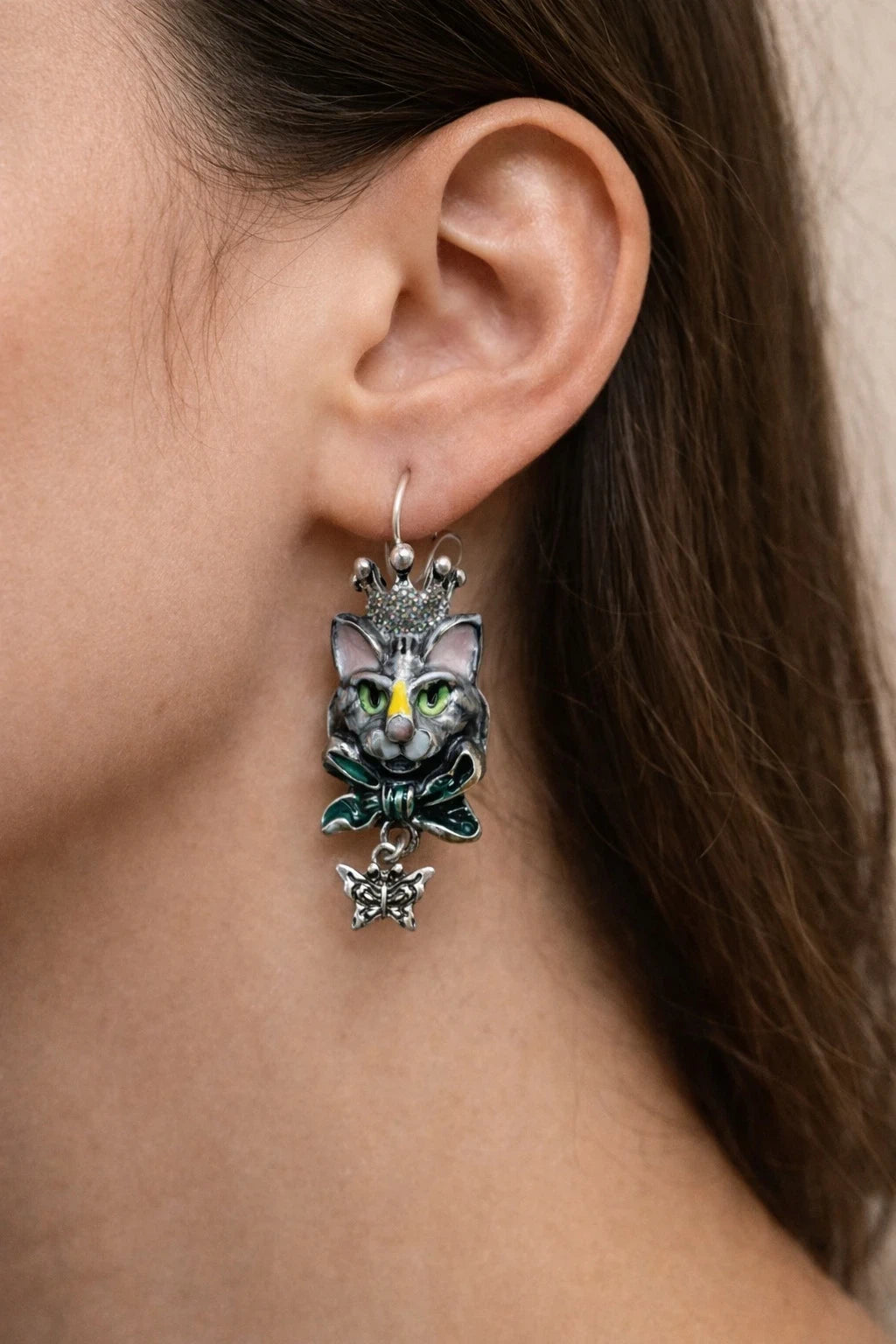 Cat Earrings – view 2