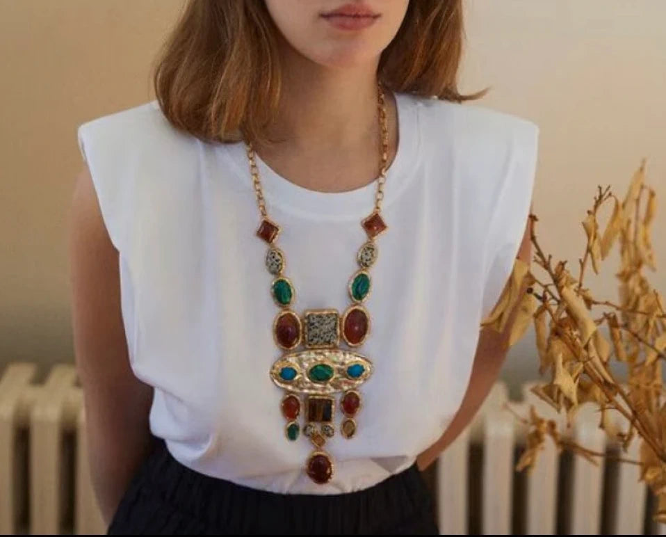 Boho Statement Necklace – view 2
