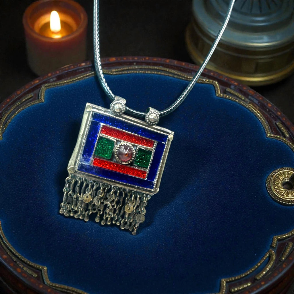 Ethnic Tribal Pendant Necklace – view 3