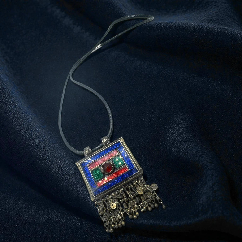 Ethnic Tribal Pendant Necklace – view 2
