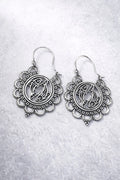 Silver Dragon Drop Earring