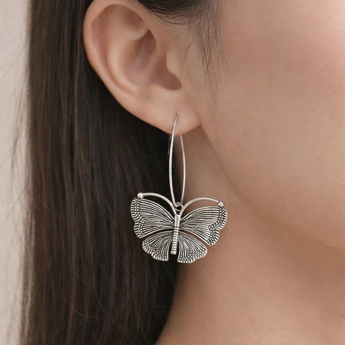 Boho Butterfly Dangle Earrings – view 2