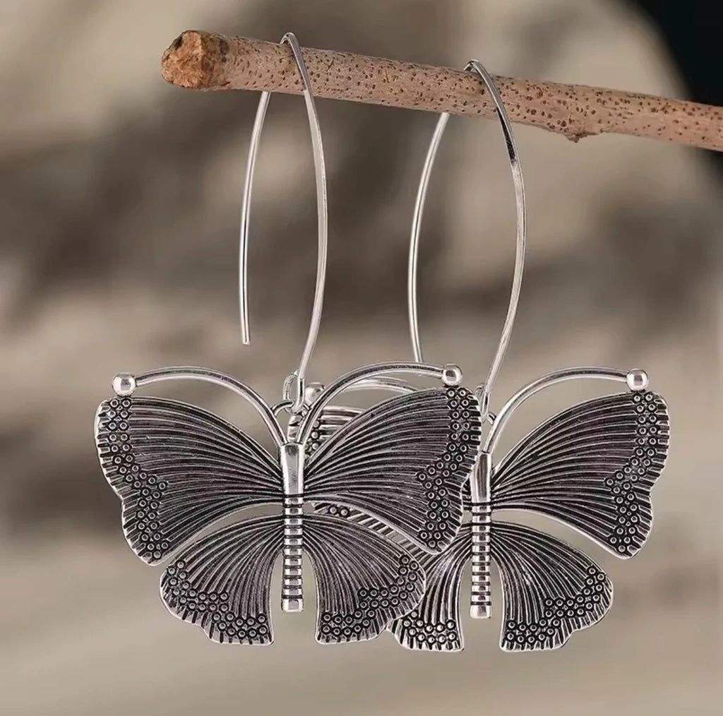 Boho Butterfly Dangle Earrings