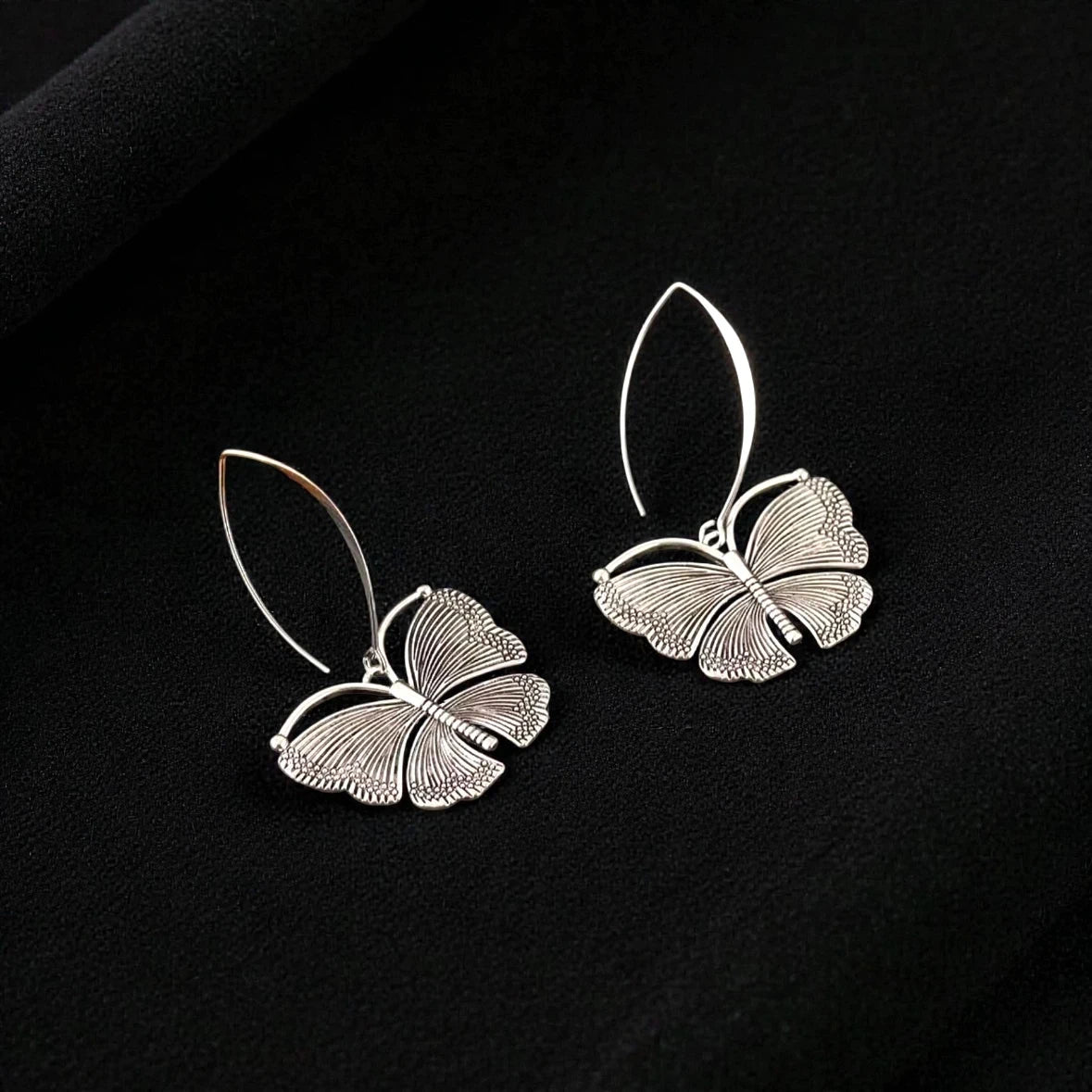 Boho Butterfly Dangle Earrings – view 3