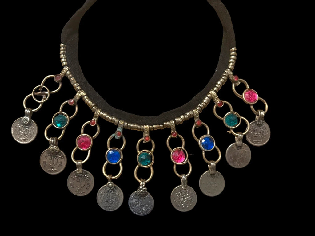 Vintage Afghan Kuchi Tribal Necklace with Coins – view 2