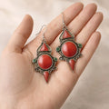 Red Statement Earring