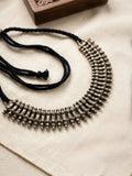 Oxidized Silver Dholki Bead