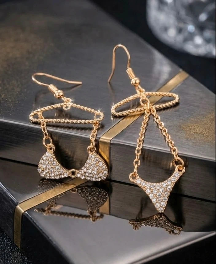 Crystal Bikini Set Hanger Earrings