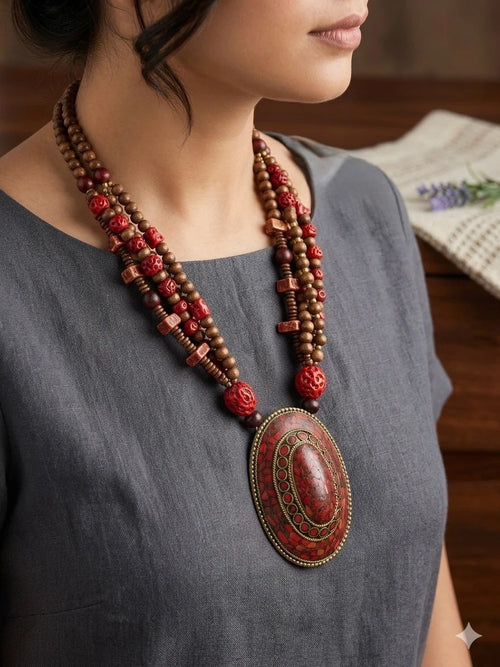 Artisan Ethnic Statement Necklace