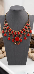 Handcrafted Tribal-Style Statement Necklace