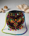 Boho Peacock Embroidered Crossbody Bag