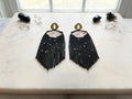Handmade Artisan Beaded Fringe Earrings
