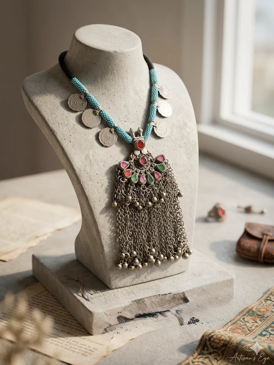Vintage Tribal Coin Necklace