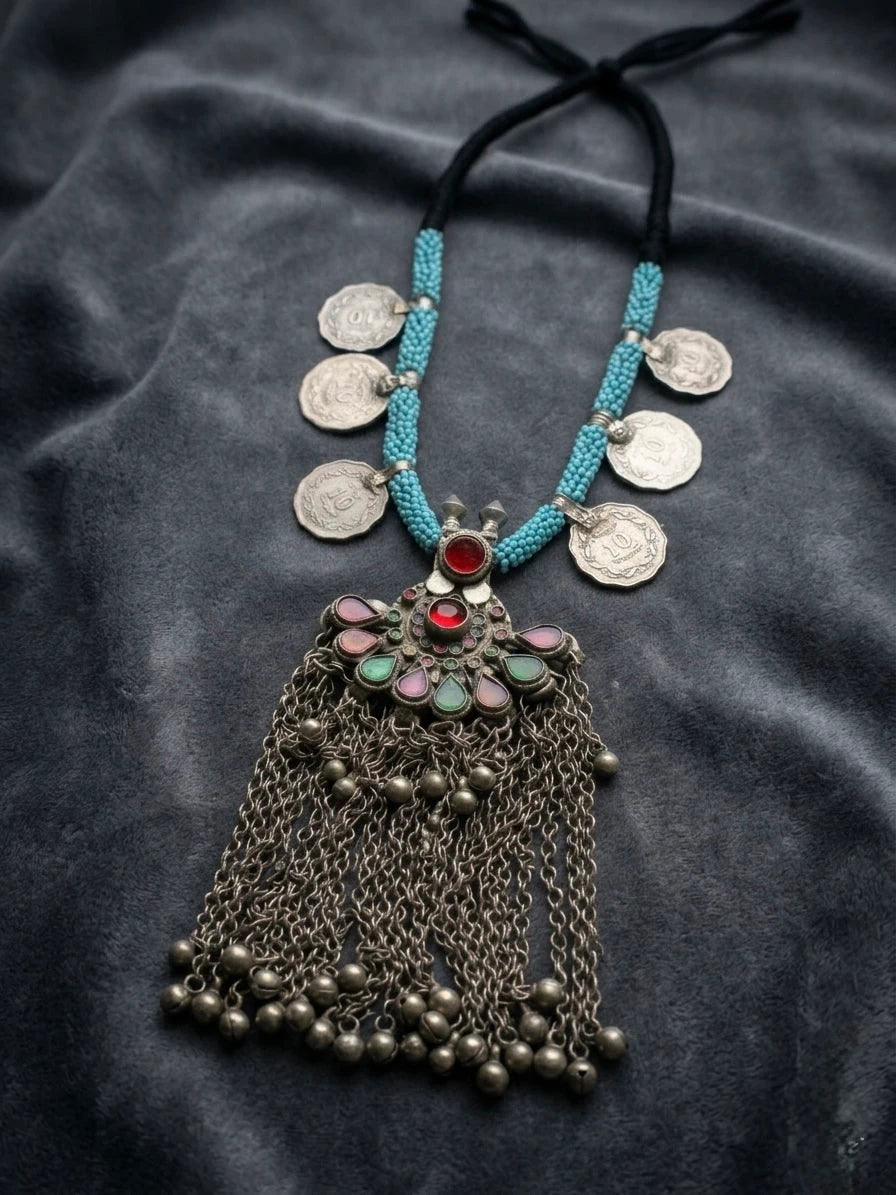 Vintage Tribal Coin Necklace – view 3