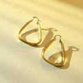 Geometric Gold Hoop Earrings