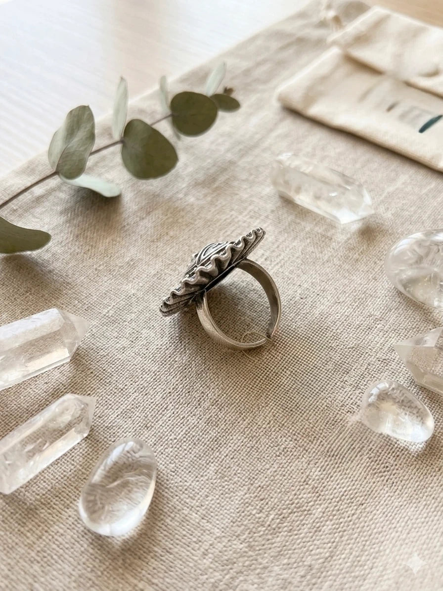 Adjustable Boho Statement Ring – view 3