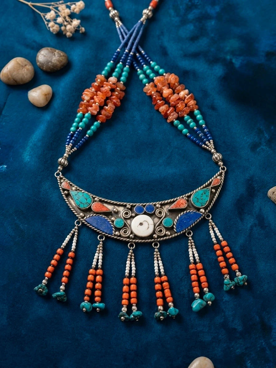 Vintage Tibetan-Style Tribal Statement – view 2