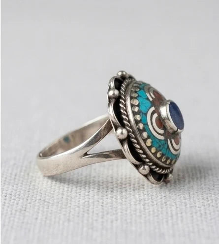 Authentic Tibetan Statement Ring – view 3